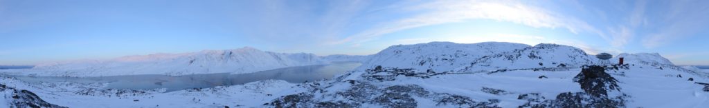 360 degree panorama of Kangerluarsuk Tulleq (Førstefjorden) outside the UFO